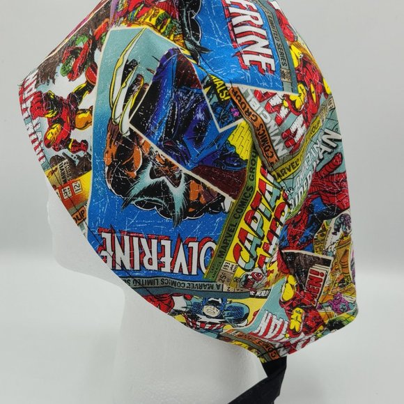 Marvel Comic Book Retro Surgical Scrub Cap - Picture 2 of 3